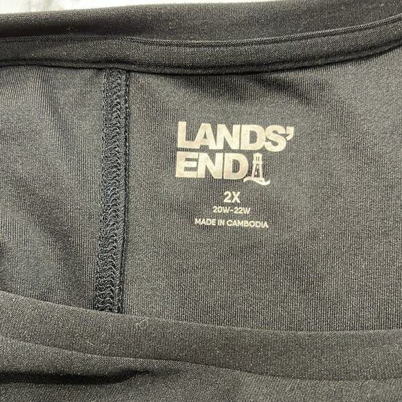 Lands End Black Active Tunic Tee Size 2X - Picture 4 of 6